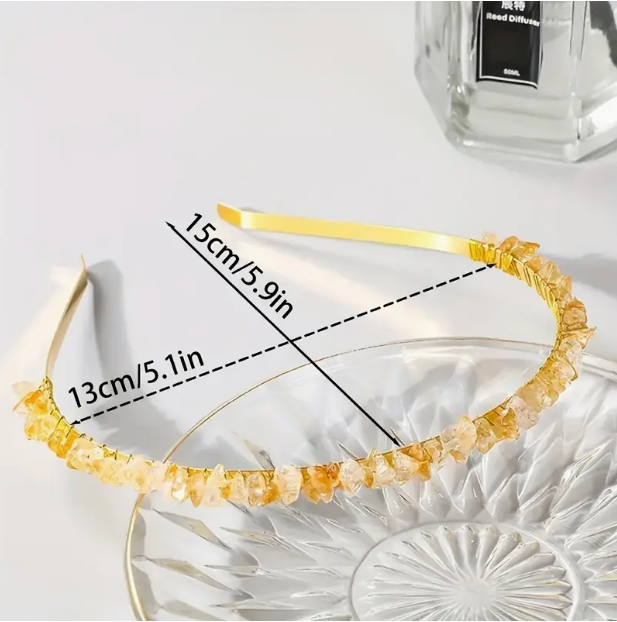crystal headband size taken from Temu promo ad