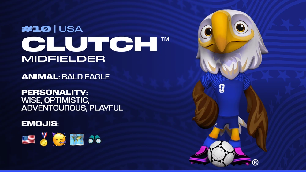 Clutch the Eagle FIFA mascot card