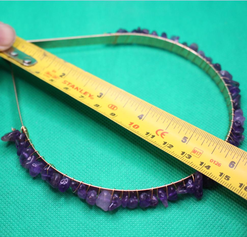 amethyst headband height measurement