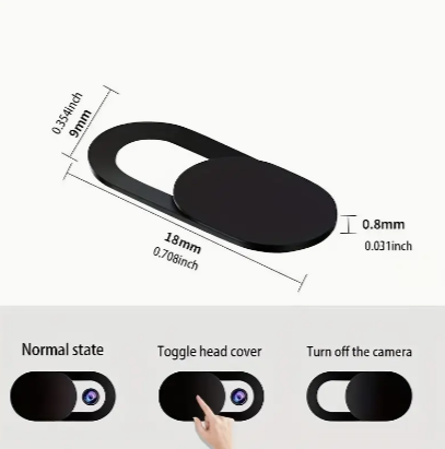 camera cover dimensions from promo ad from Temu