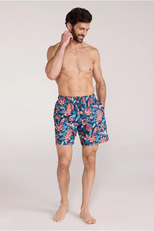 aruba printed men's board shorts, side pocket shot, taken from Mountain Warehouse website 