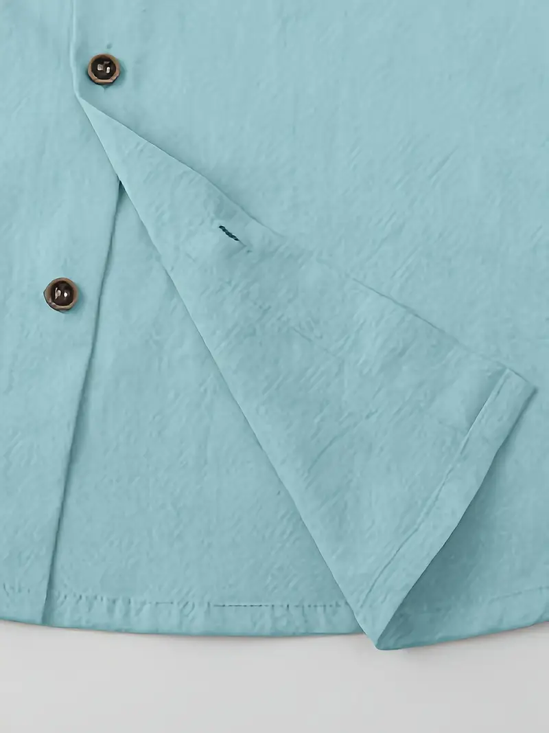 close-up of bottom of sky blue drawstring hoodie taken from Temu product page