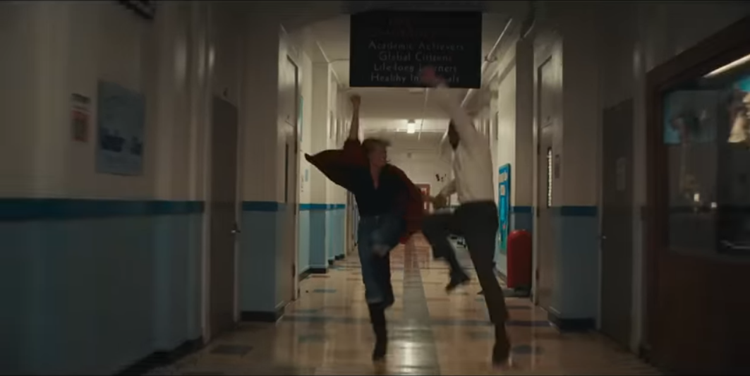 A Big Bold Beautiful Journey running Sarah and David running through school hallways