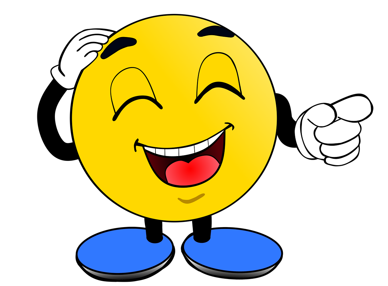 laughing