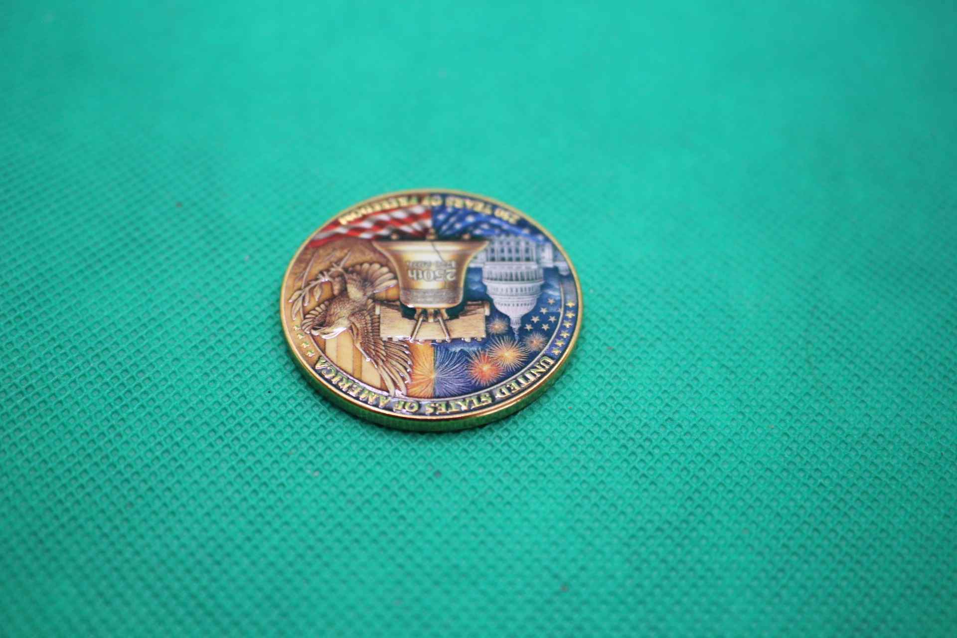 US 250th anniversary commemorative coin design upside-down