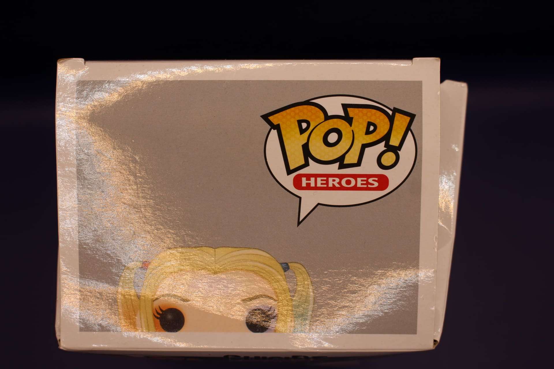 Harley Quinn Funko box top view