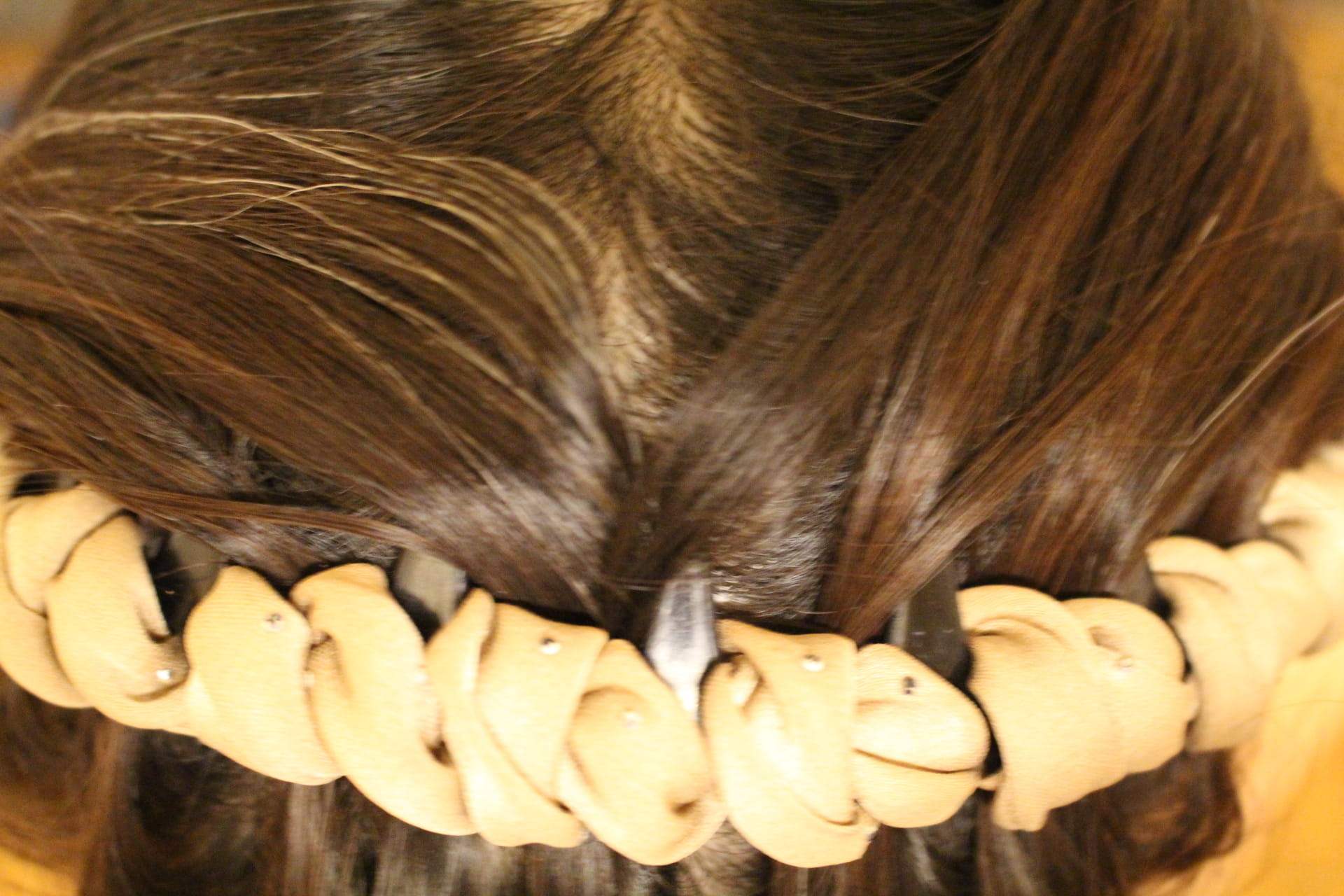 volumizing headband from top view