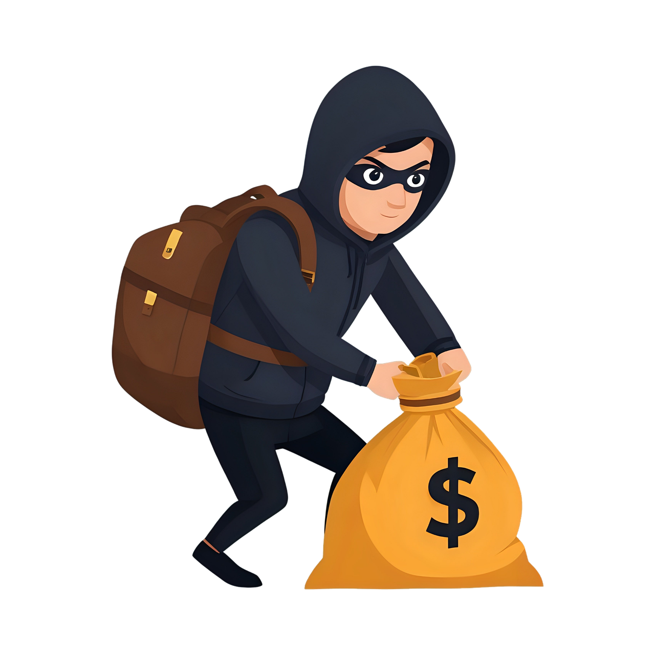 stealing money