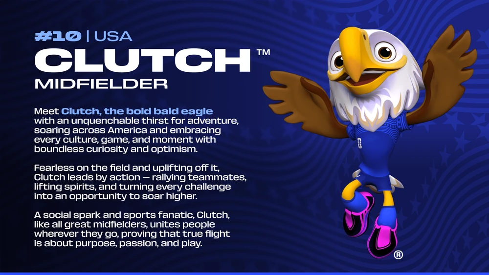 Clutch the mascot card