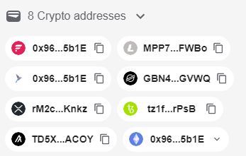 Gem or Junk crypto addresses to donate to