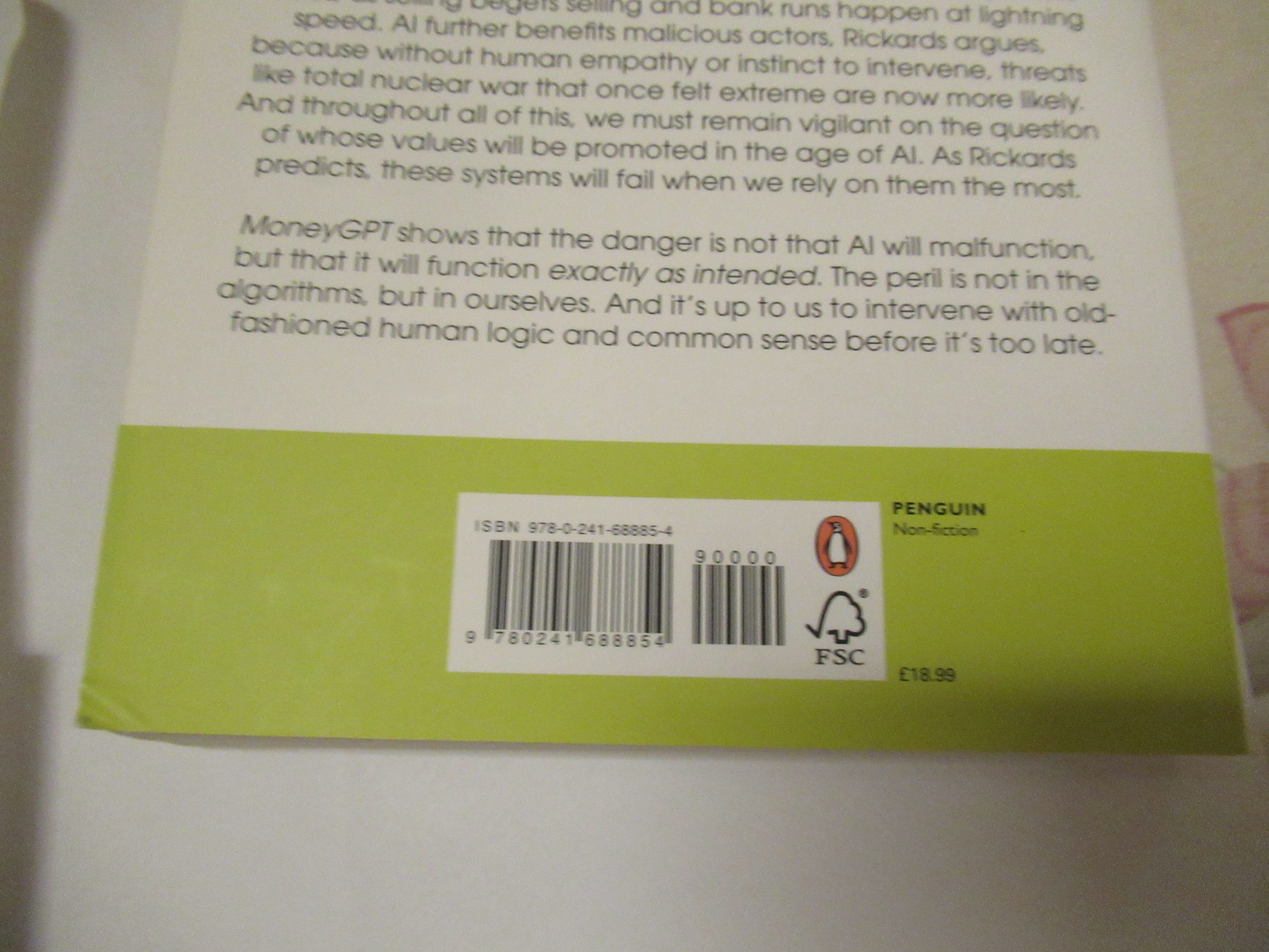 damage to MoneyGPT book