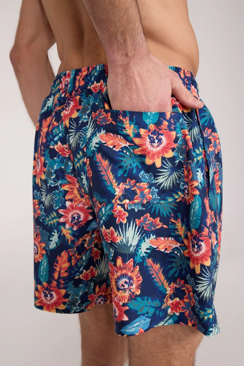 aruba printed men's board shorts, pockets shot, taken from Mountain Warehouse website 