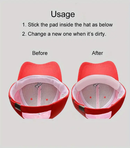 demonstration of how the hat liners can be changed